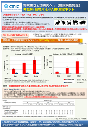 腎疾患などの研究へ：【糖尿病性腎症】非臨床(動物用)L-FABP測定キット